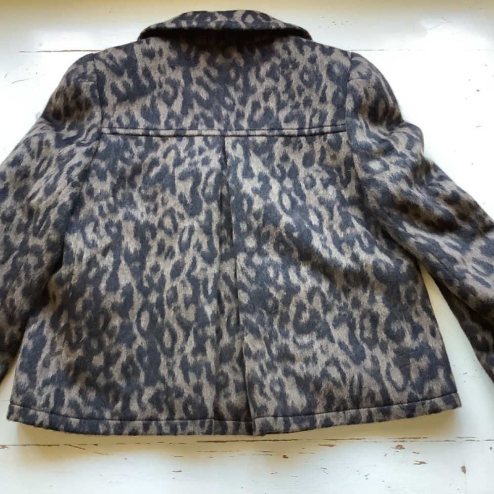 NWT Boden Leopard Print Pea Coat - Picture 9 of 11
